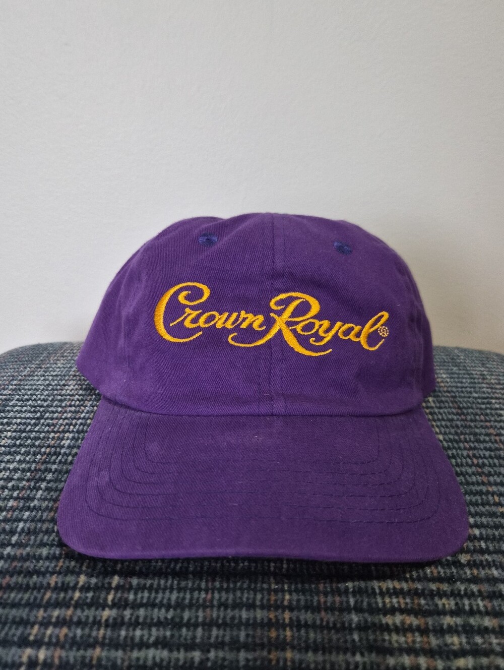 Vintage Crown Royal Stitched Graphic Purple Cap | Size OS